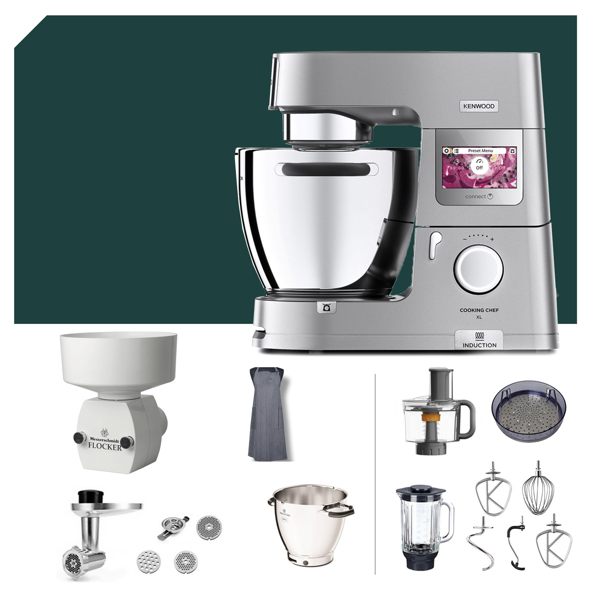 Fitness-Paket Kenwood KCL 95 Cooking Chef XL Connect