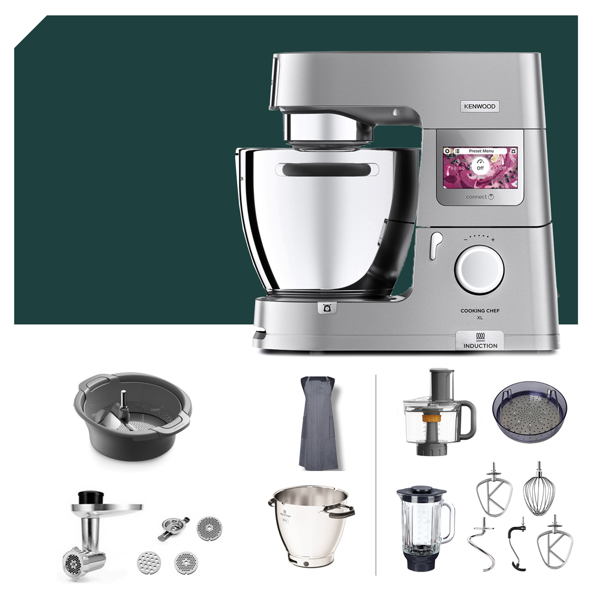 Passier-Paket Kenwood KCL 95 Cooking Chef XL Connect