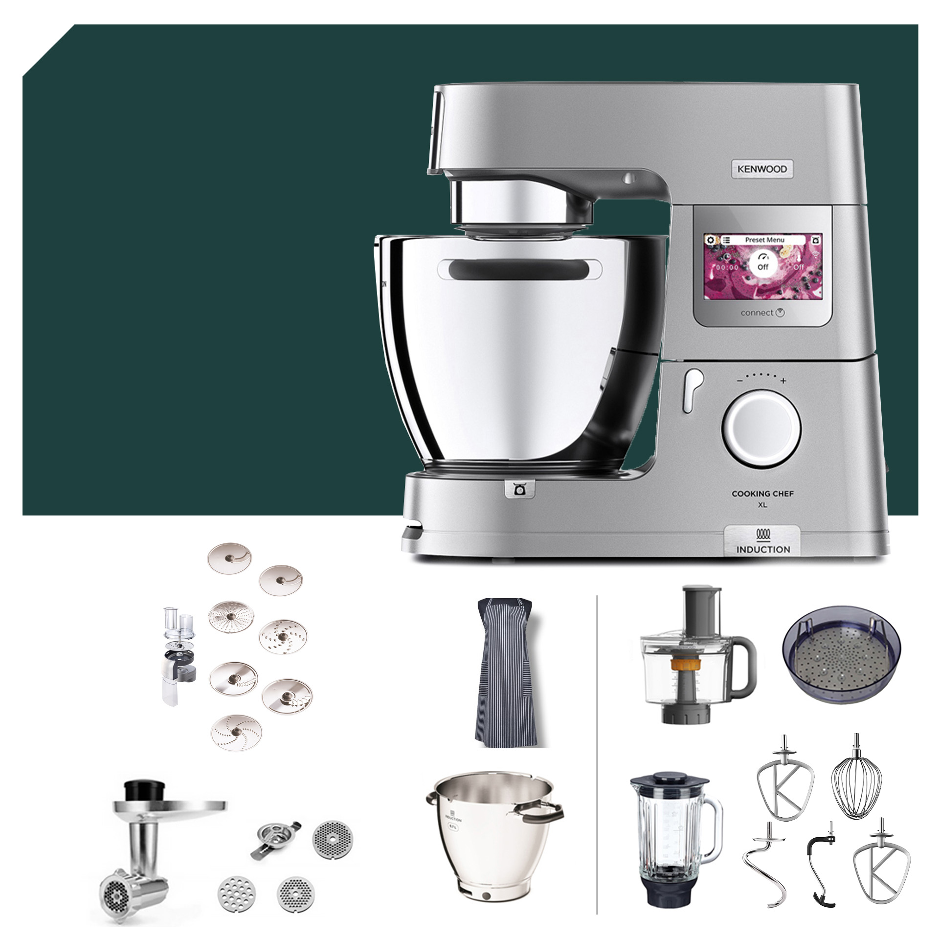 Raspel-Paket Kenwood KCL 95 Cooking Chef XL Connect