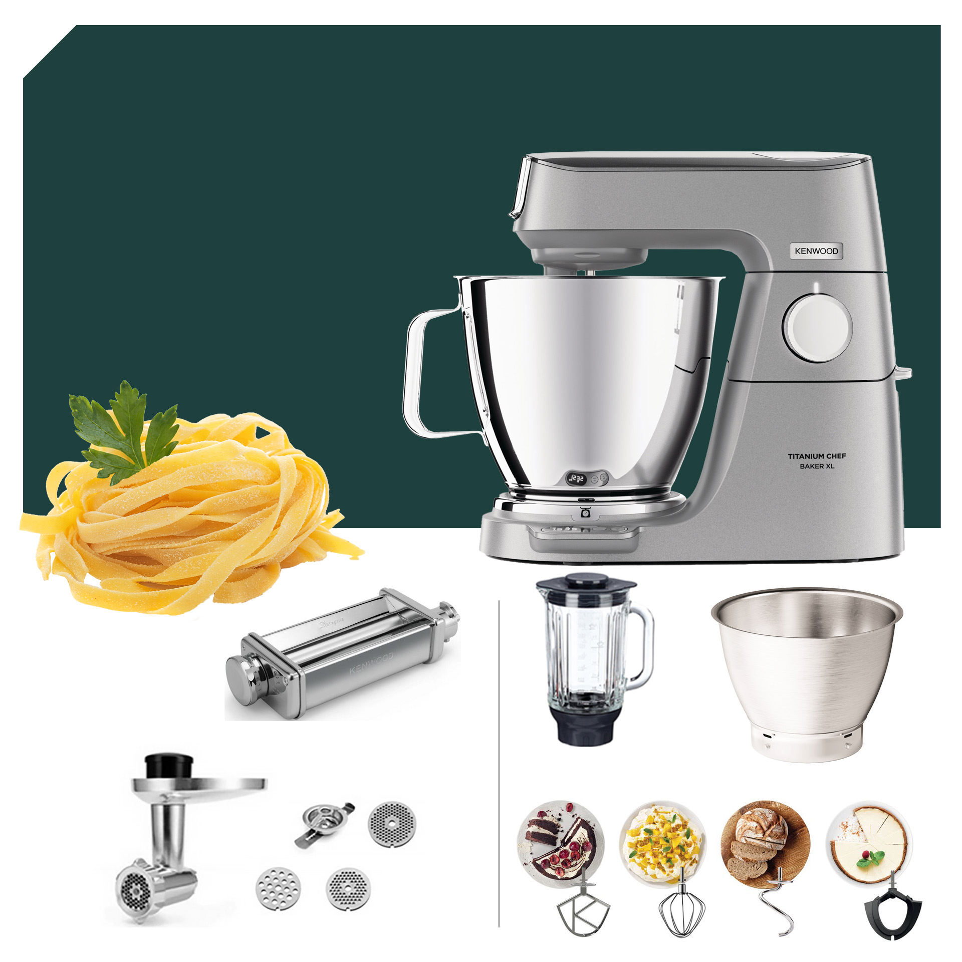 Pasta Paket Kenwood Titanium Chef Baker XL KVL 85